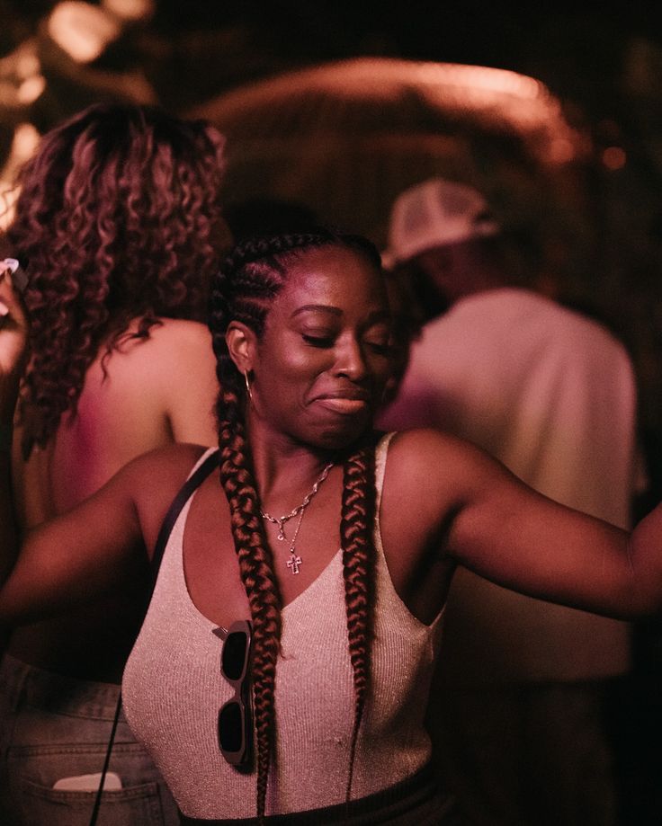 Black woman dancing